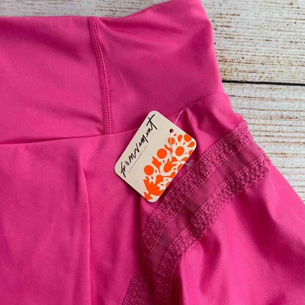 Pink Pleated Active Skort Free People Movement - Picture 3 of 6